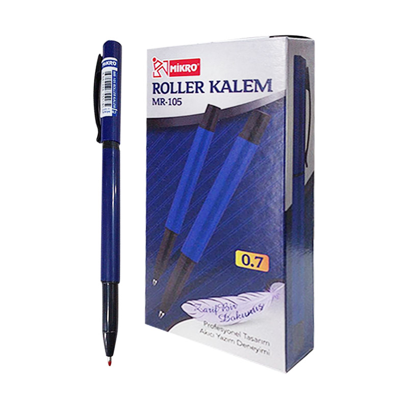 Mikro MR-105 Roller Kalem 0.7 mm Mavi (12 Adet) resmi