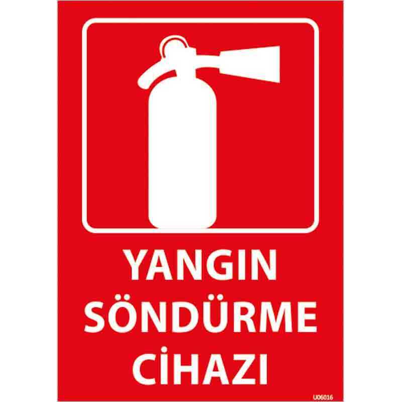 Yangın Söndürme Cihazı Uyarı Levhası U06016