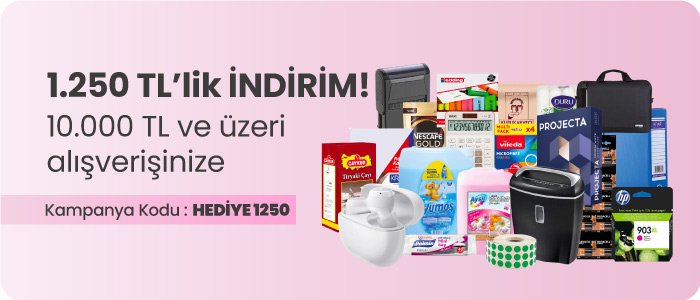 İlk 10000 TL ve üzeri siparişlerinizde Sepette 1250 TL İndirim!