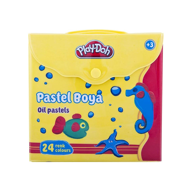 Play-Doh Pastel Boya Çantalı Köşeli 24 Renk resmi
