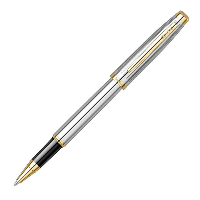 Scrikss 39 Roller Kalem Lüks Kutulu - Gold Krom