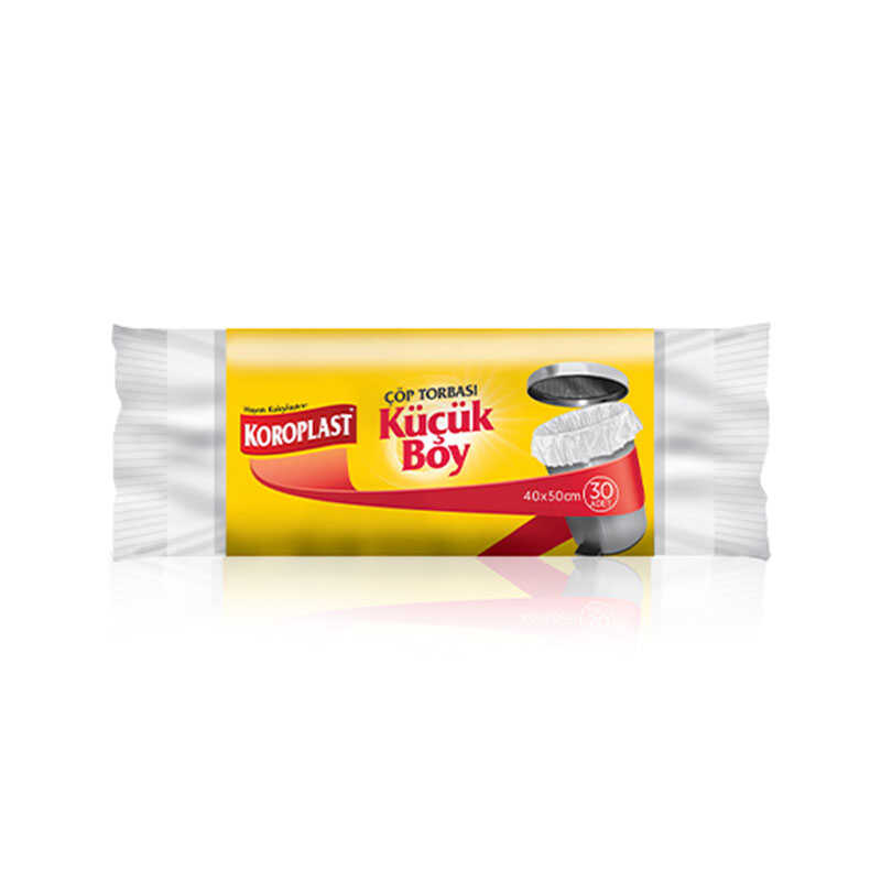 Koroplast Çöp Torbası Küçük Boy 40 x 50 cm 30 Adet - Beyaz
