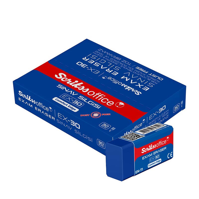 Scrikss Sınav Silgisi EX-30 (30 Adet) resmi