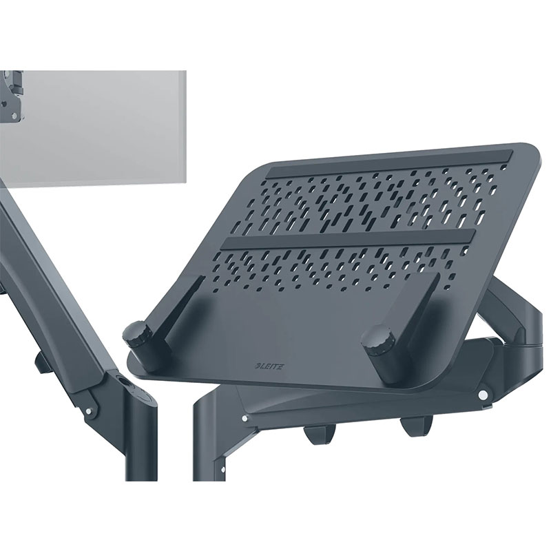 Leitz Ergo Çift Monitör Ve Dizüstü Bilgisayar Kolu Gri 65380089 resmi