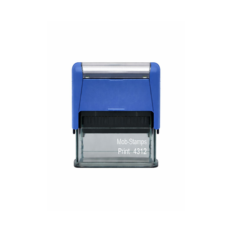 Mobi Stamps 4312 Otomatik Kaşe 18x47 mm Mavi Keçe  resmi
