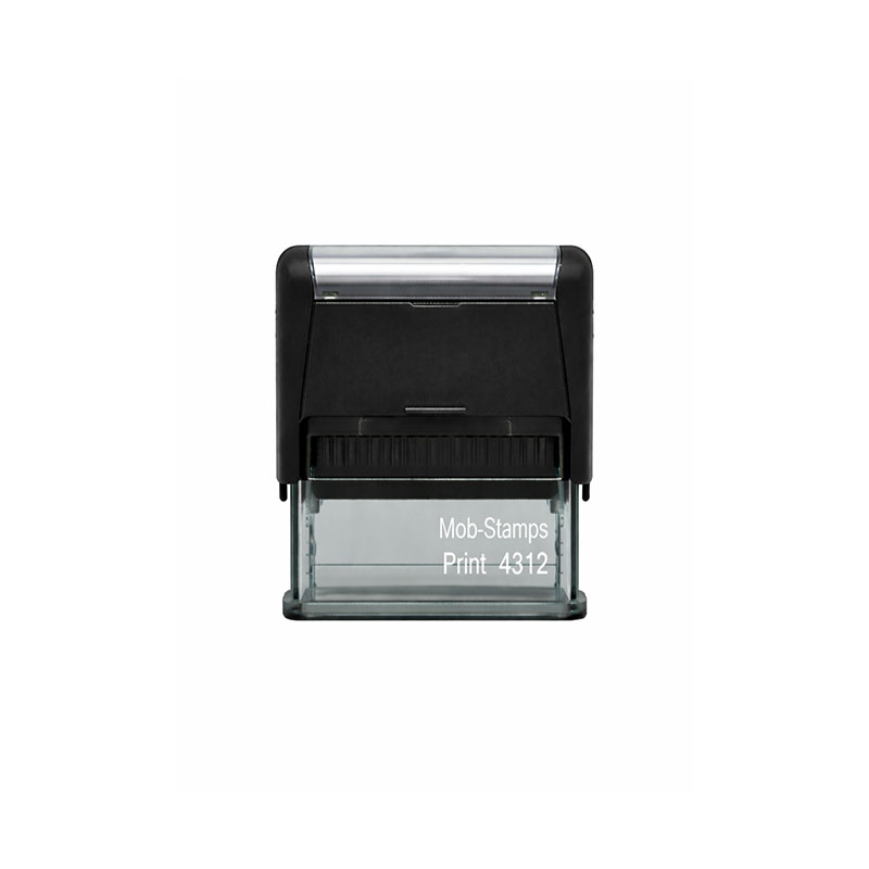 Mobi Stamps 4312 Otomatik Kaşe 18x47 mm Siyah Keçe  resmi