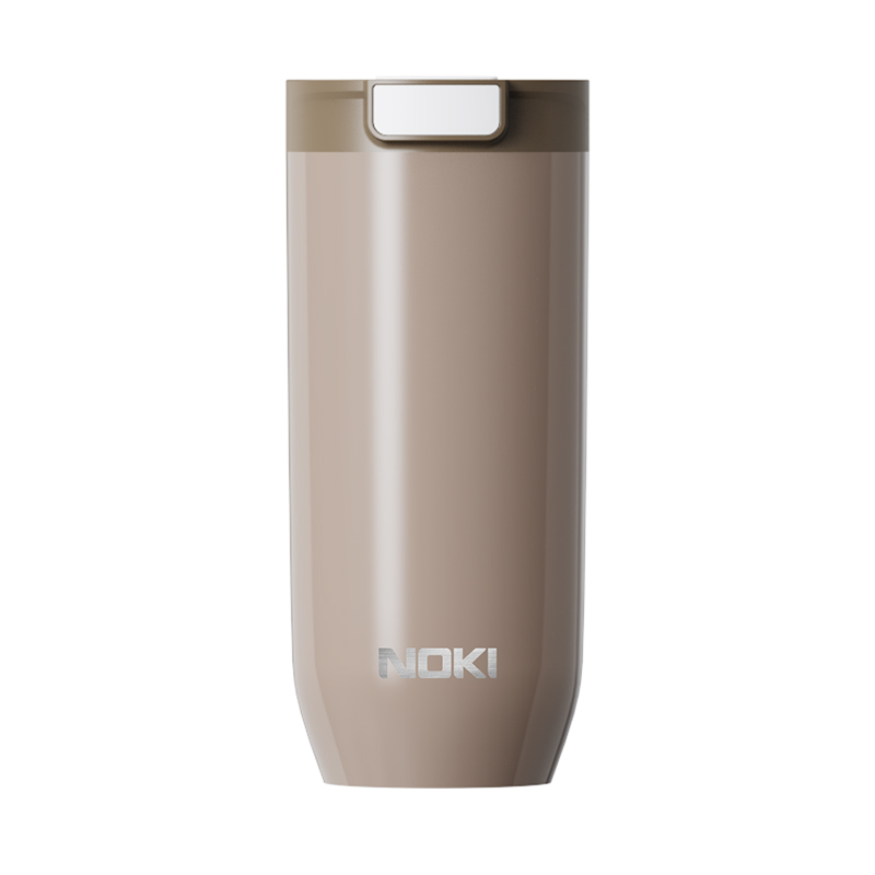 Noki Travel Paslanmaz Çelik Termos Kahve Kupası 490 ml Açık Kahverengi resmi