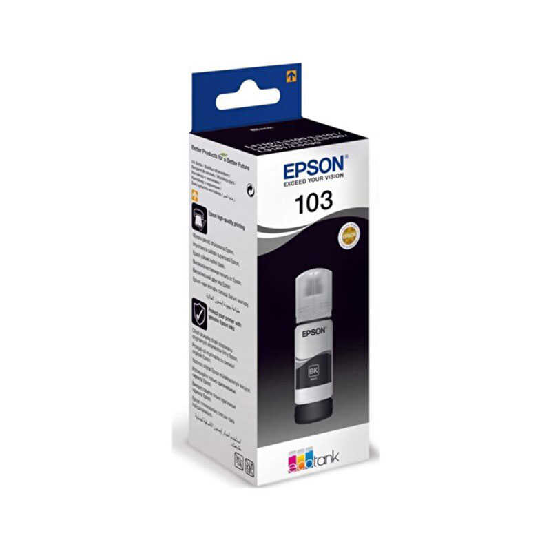 Epson Mürekkep No:103 C13T00S14A Siyah 65 ml