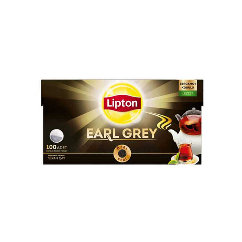 Lipton Early Grey Demlik Poşet Çay 100'lü 