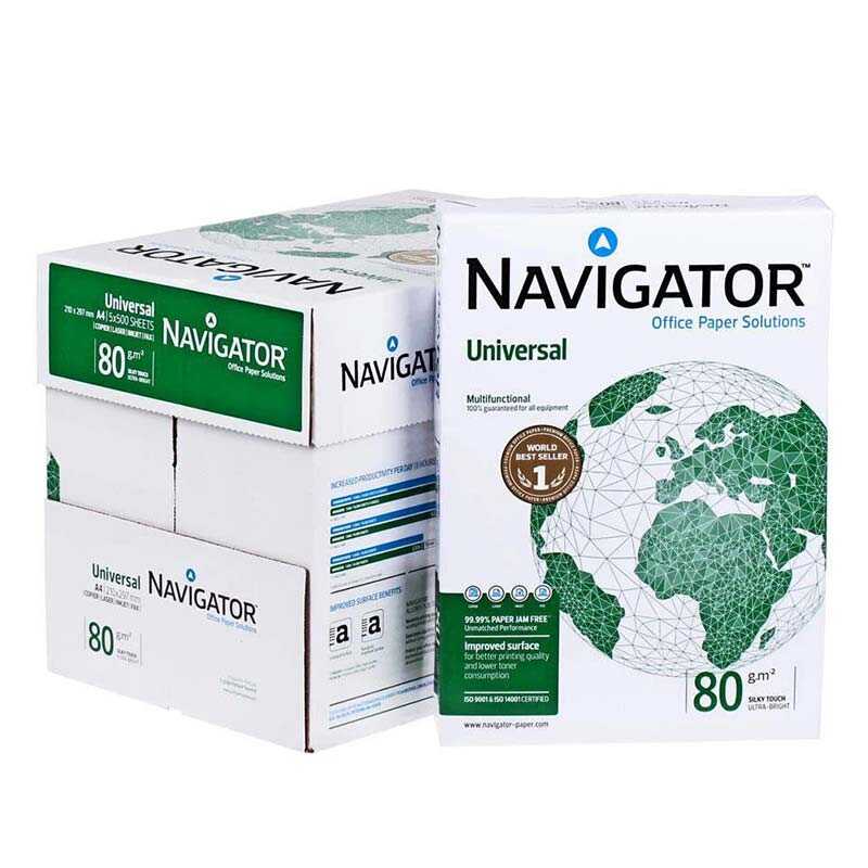 Navigator A4 Fotokopi Kağıdı 80 gr 1 Koli (5 Paket)