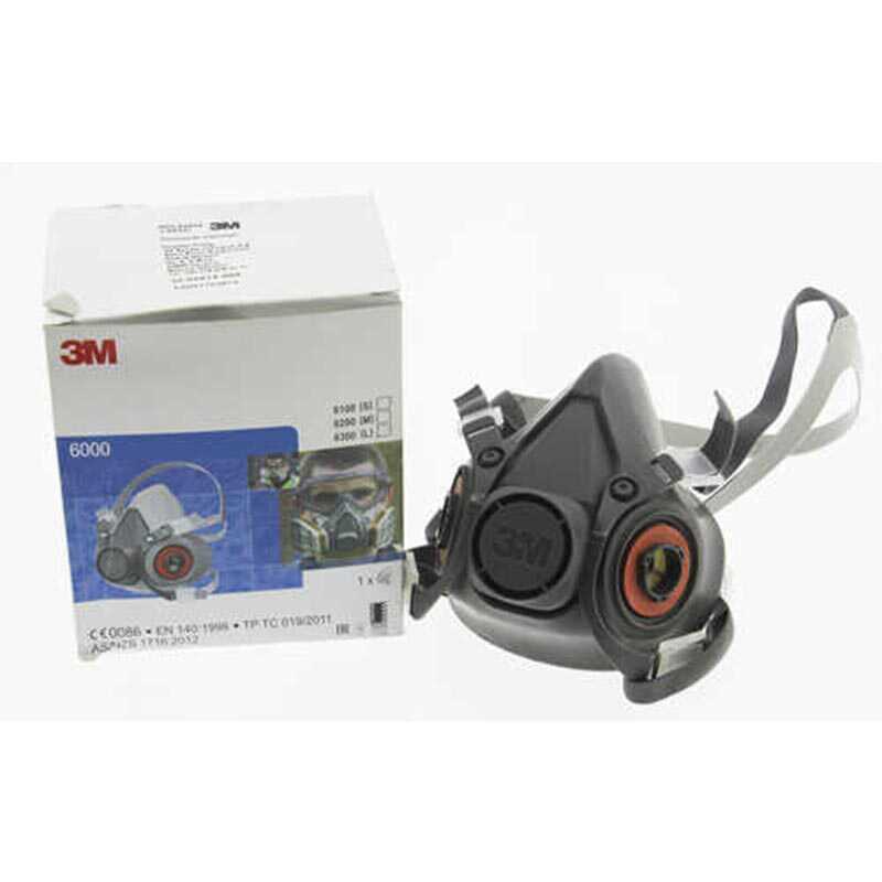 3M 6300 Yarım Yüz Gaz Maskesi 6300 Large Filtresiz