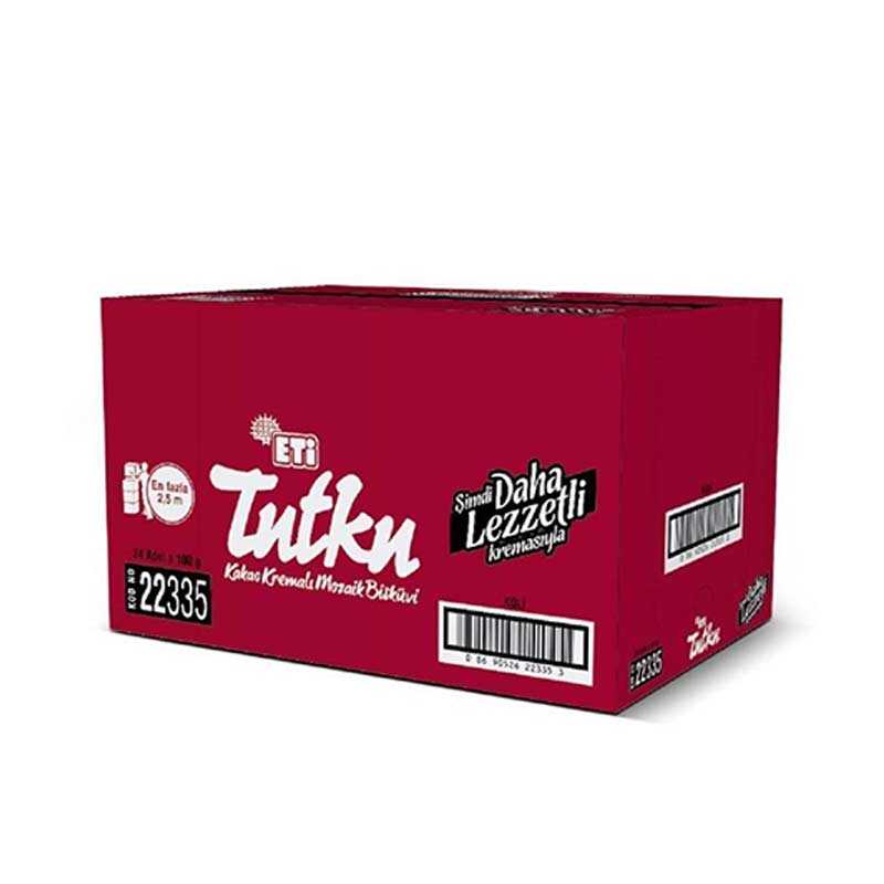 Eti Tutku Kakao Kremalı Mozaik Bisküvi 100 Gr 24'lü Paket