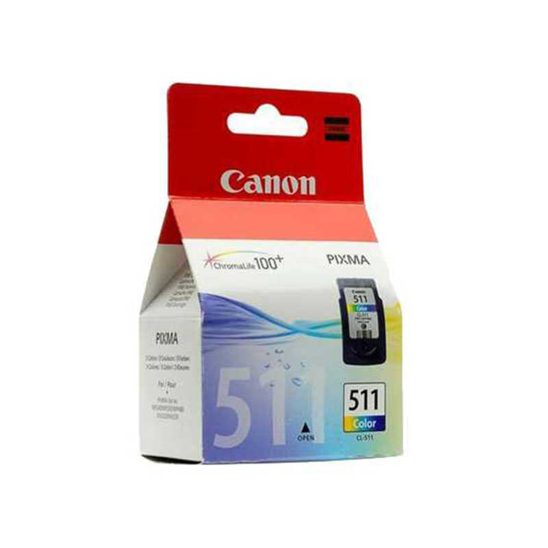 Canon CL-511  Mürekkep Kartuş 250 Sayfa - Mavi-Sarı-Kırmızı