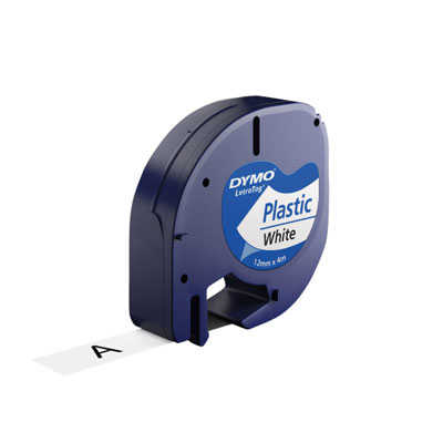 Dymo Şerit Let. Plastik Beyaz 12 mm X 4 m 721610 59422