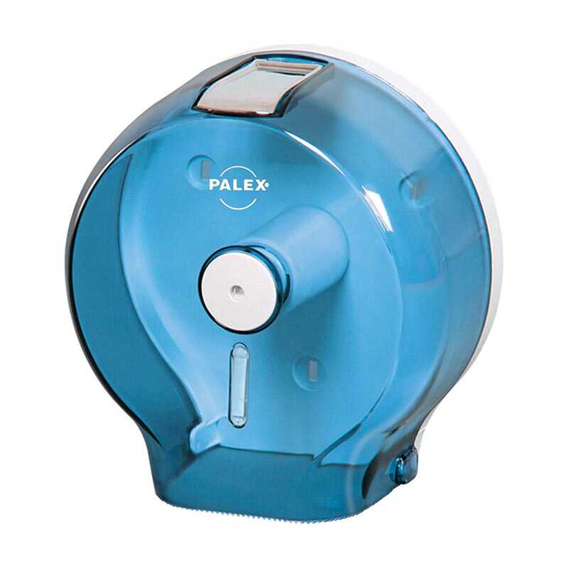 Palex 3444-1 Jumbo Tuvalet Kağıdı Dispenseri Şeffaf Mavi
