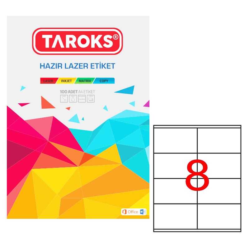 Taroks Lazer Etiket Tr-1208 105X70