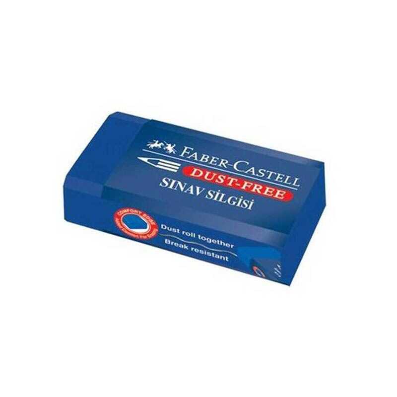 Faber Castell 187170 Dust Free Sınav Silgisi Büyük Boy Mavi