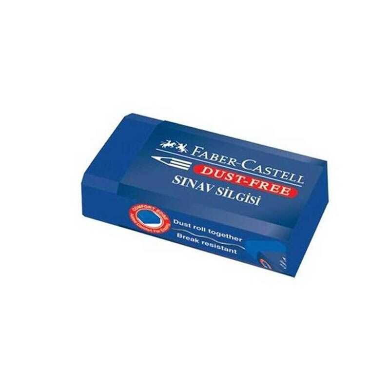 Faber Castell 187136 Dust Free Sınav Silgisi Küçük Boy Mavi