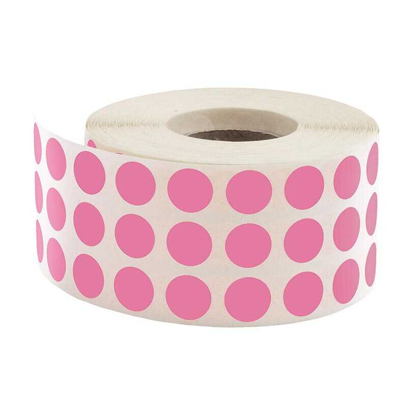 Taroks Nokta Etiket 10 mm Pembe 5000 Adet