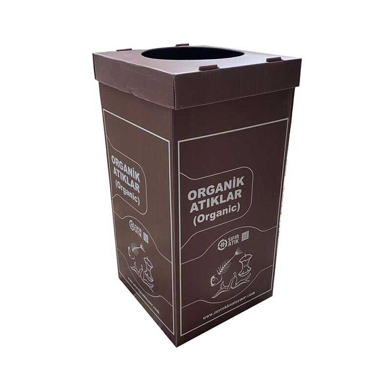 Organik Sıfır Atık Geri Dönüşüm Kutusu Kahverengi 