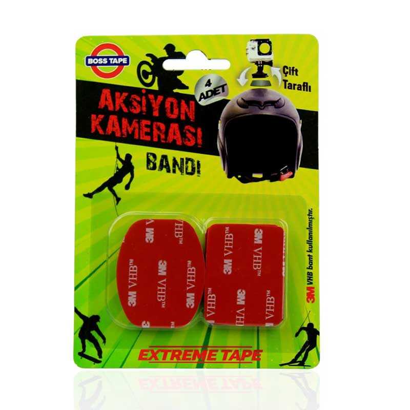 Boss Tape Çift Taraflı Aksiyon Kamera Bandı 4 Adet