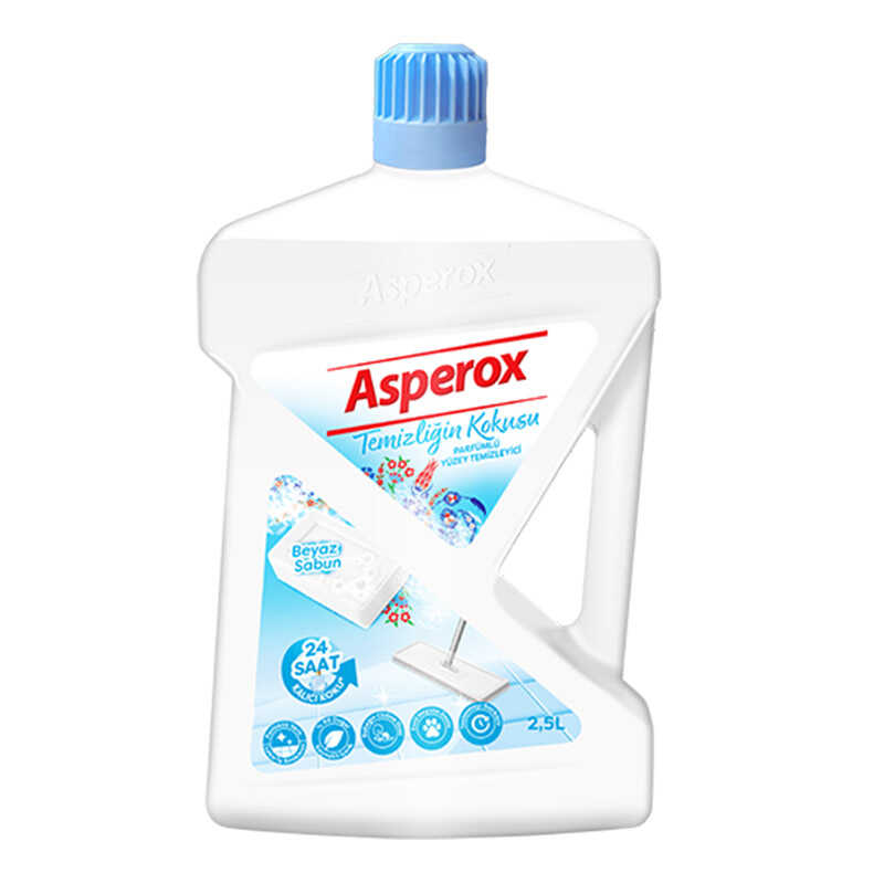 Asperox Yüzey Temizleyici Temizliğin Kokusu Beyaz Sabun 2,5 Lt
