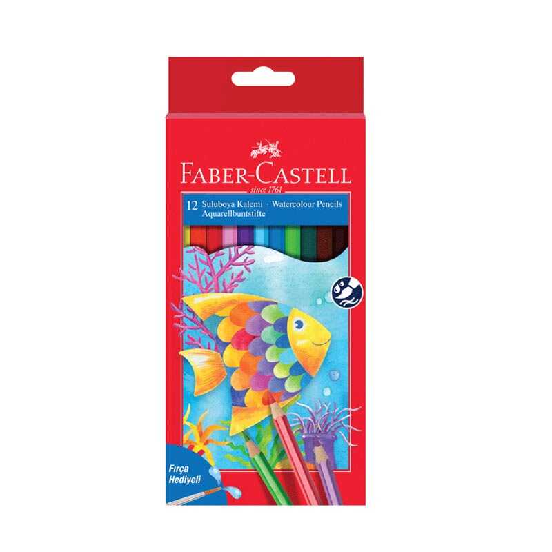 Faber Castel Aquarel Sulu Boya Kalemi 12 Renk
