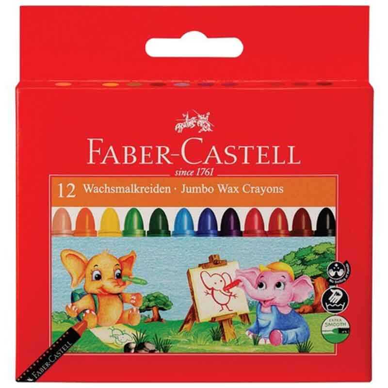 Faber Castell Süper Yıkanabilir Mum Boya 12 Renk