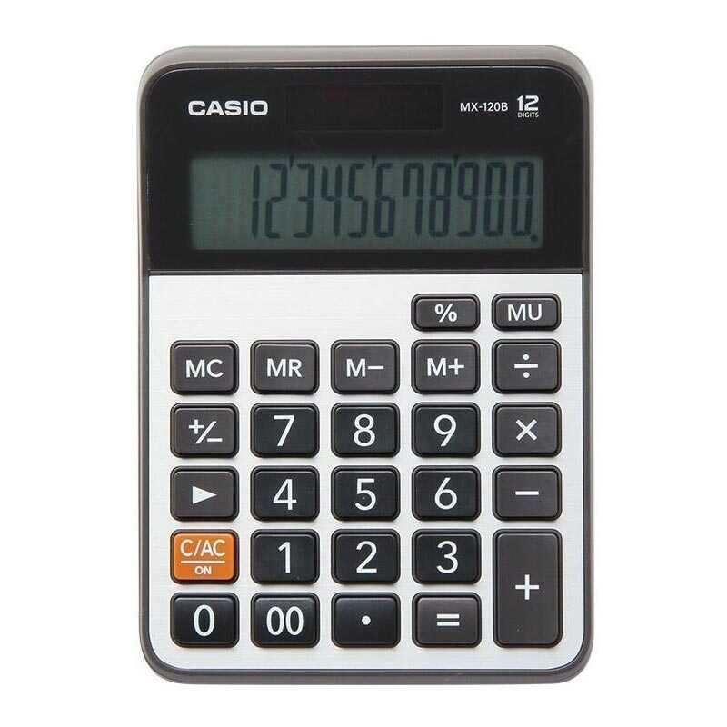 Casio MX-120B Masaüstü Hesap Makinesi 12 Haneli
