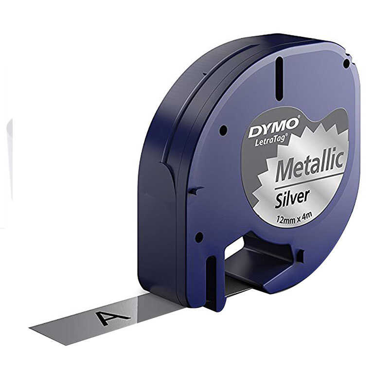 Dymo Şerit Let. Metalik Gri 12 mm x 4 mt 721730 59429