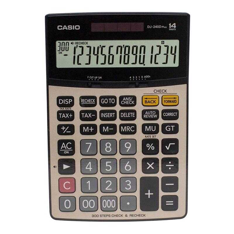 Casio DJ-240D Plus Masaüstü Hesap Makinesi 14 Haneli