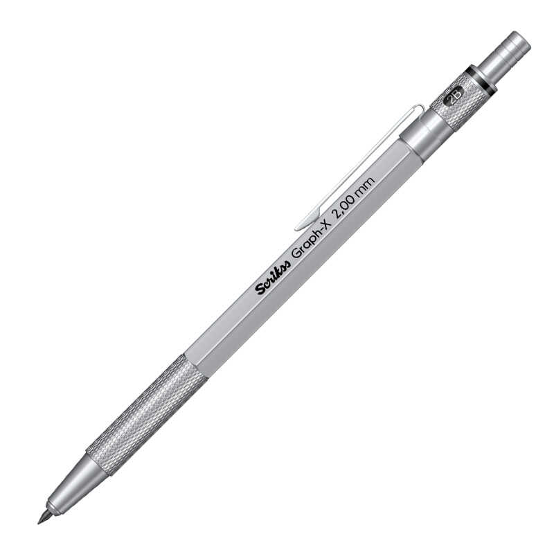 Scrikss Graph-x Versatil Uçlu Kalem Metal 2.0 mm - Gümüş Gri