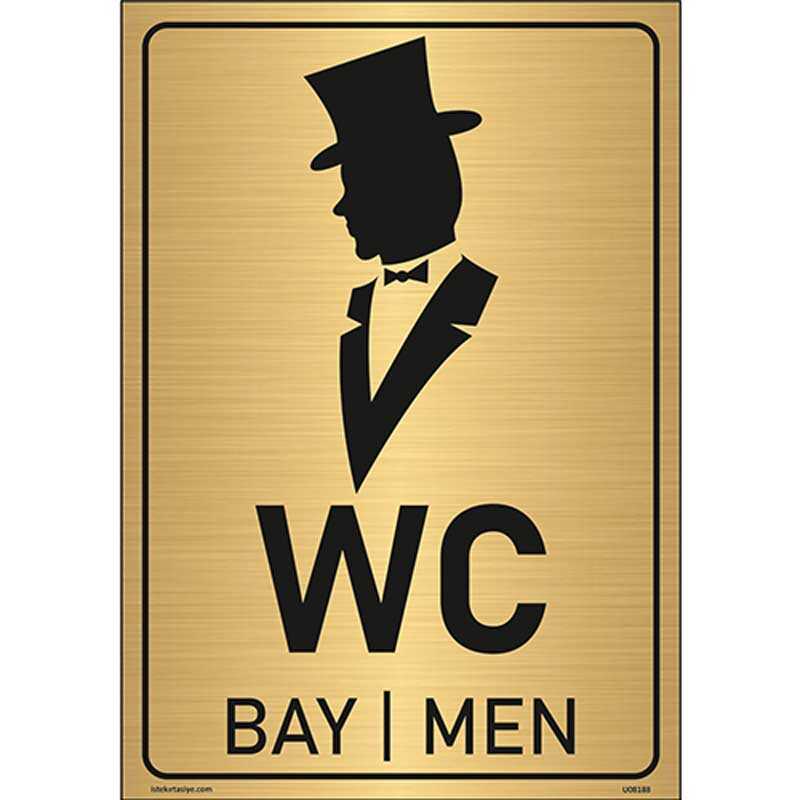 Bay WC Uyarı Levhası 17x24 cm U08188