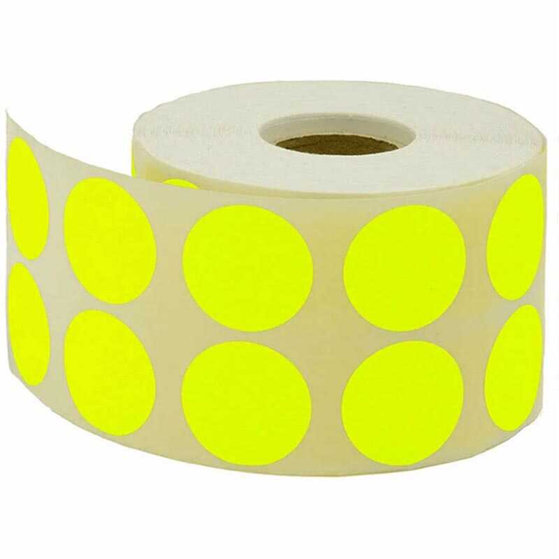 Tanex Nokta Etiket Ø:30 mm Sarı 2000 Adet
