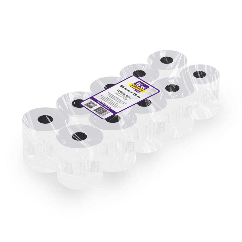 İşte Kırtasiye Termal Rulo 56mm x 16mt 10 Adet