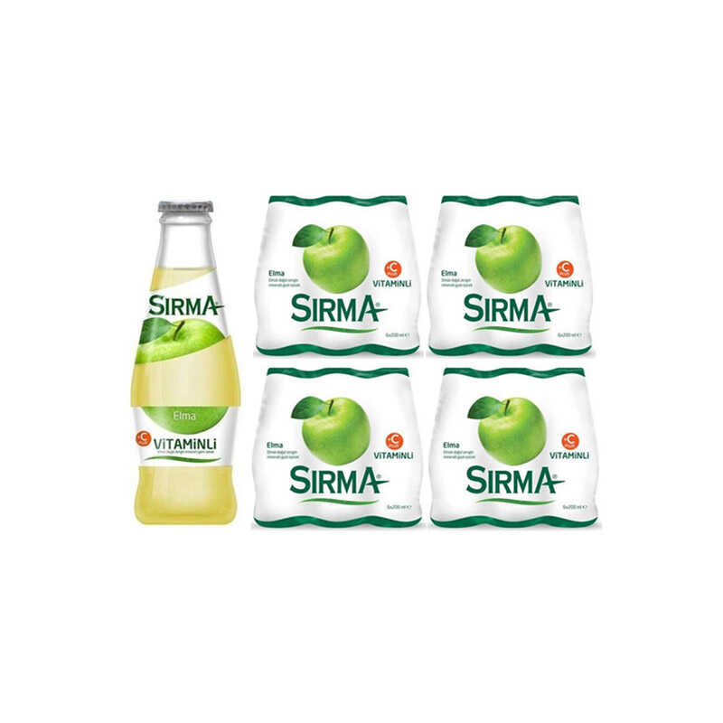 Sırma Doğal Maden Suyu Plus Elma 24&prime;lü Paket
