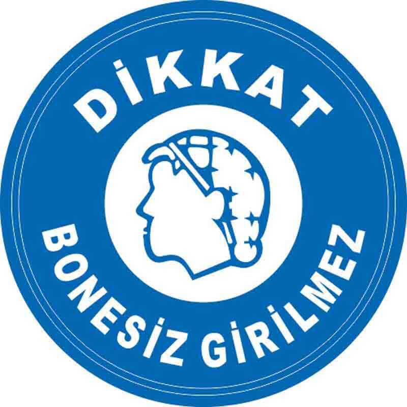 Bonesiz Girilmez Yer Etiketi 30 cm Çap U21050
