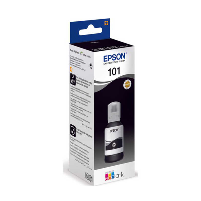 Epson 101 Şişe Mürekkep Kartuş  Sayfa C13T03V14A 127 ml - Siyah