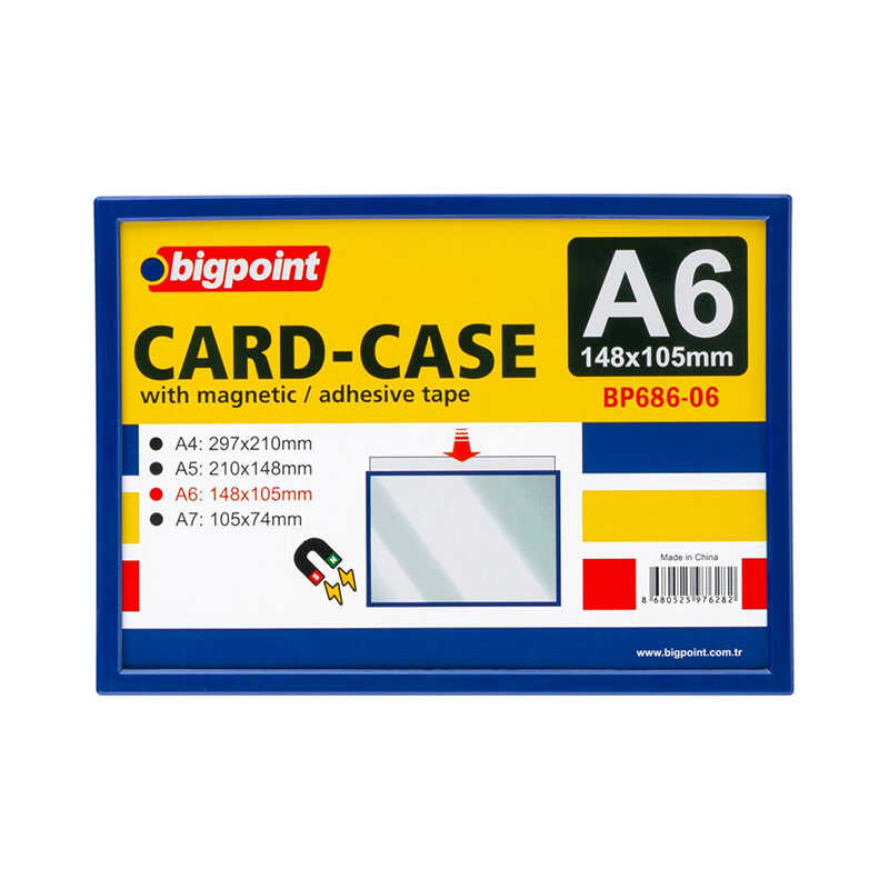 Bigpoint BP686-06 Mıknatıslı Çerçeveli Afiş Muhafaza Kabı A6 148x105 mm