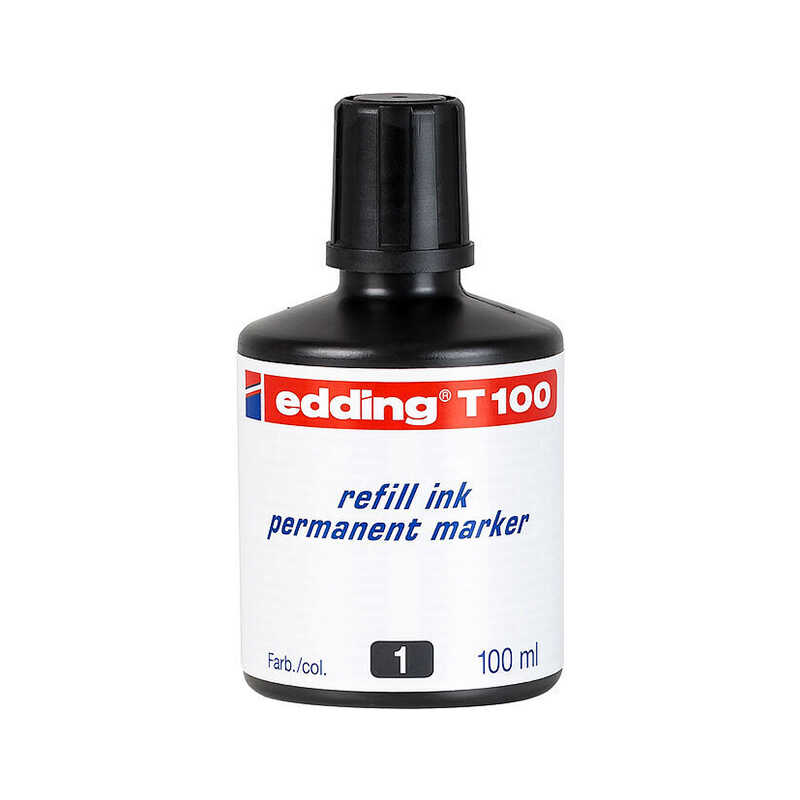Edding E-T100 Permanent Mürekkebi 100 ml - Siyah