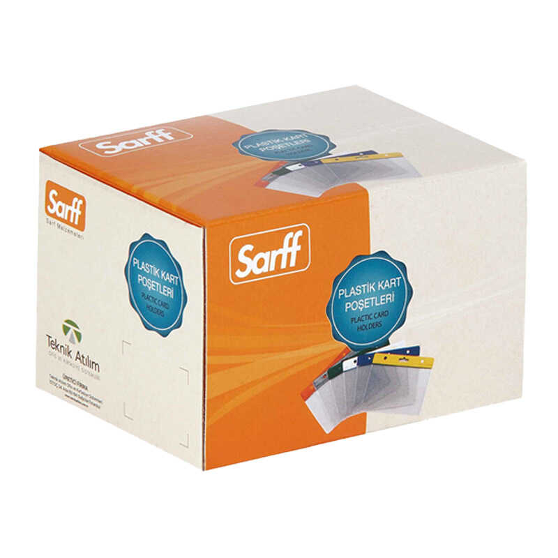 Sarff Kart Poşeti Yatay 7,5 x 9,5 cm 100'lü Paket Siyah 15207005