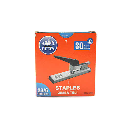 Delta 250 Zımba Teli 23/6 1000 Adet - Beyaz