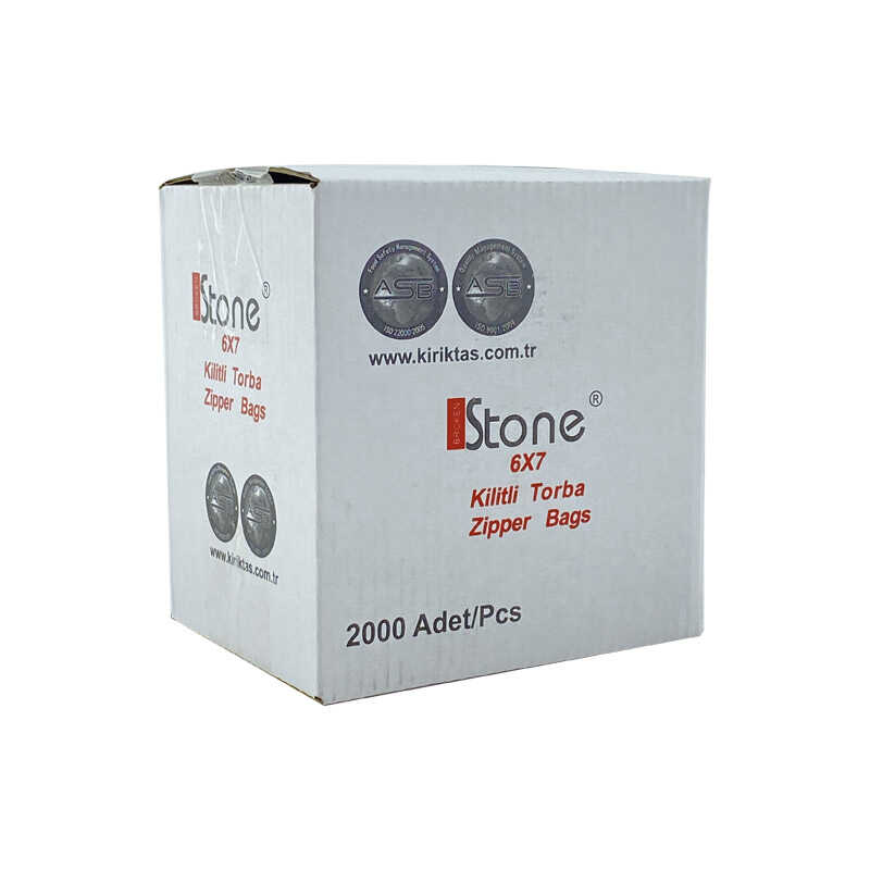 Stone Kilitli Poşet Torba 6x7 cm 2000 Adet