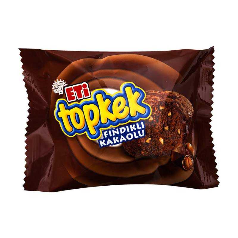 Eti Topkek Fındıklı Kakaolu Kek 35 gr 24'lü Paket