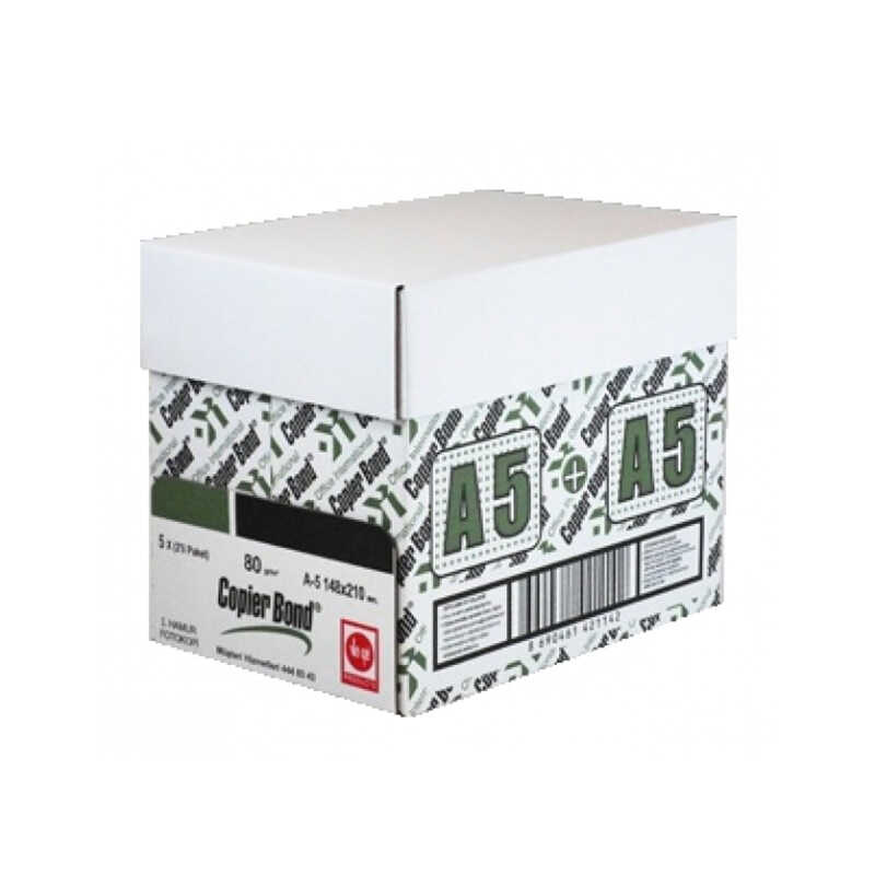 Copier Bond Fotokopi Kağıdı A5 80 gr 1 Koli ( 5 Paket )