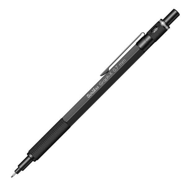 Scrikss Graph-X Versatil Uçlu Kalem Metal 0.7 mm - Mat Siyah