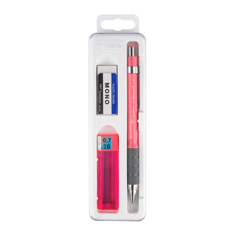 Tombow SH-300 Grip Versatil Uçlu Kalem Seti 0.7 mm Pembe