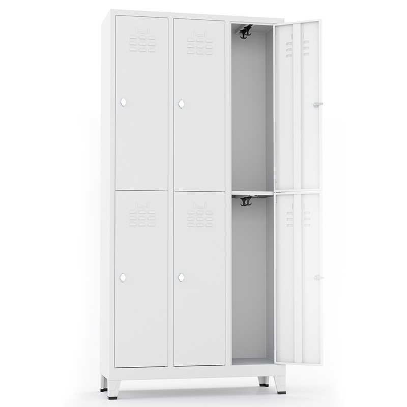 Metal Standart Soyunma Dolabı 6lı T-E06