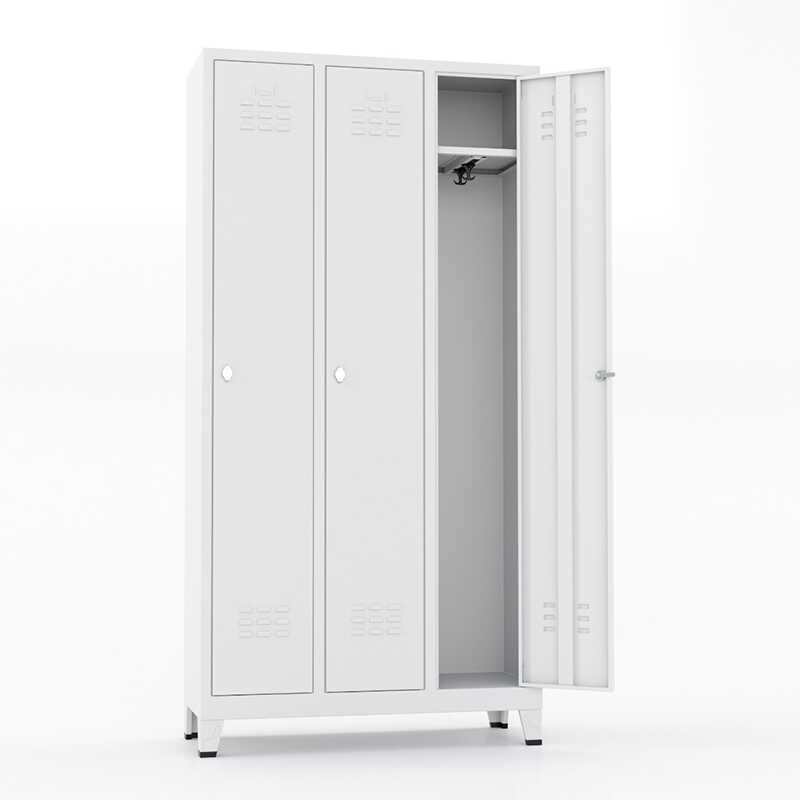 Metal Standart Soyunma Dolabı 3 Lü T-E03