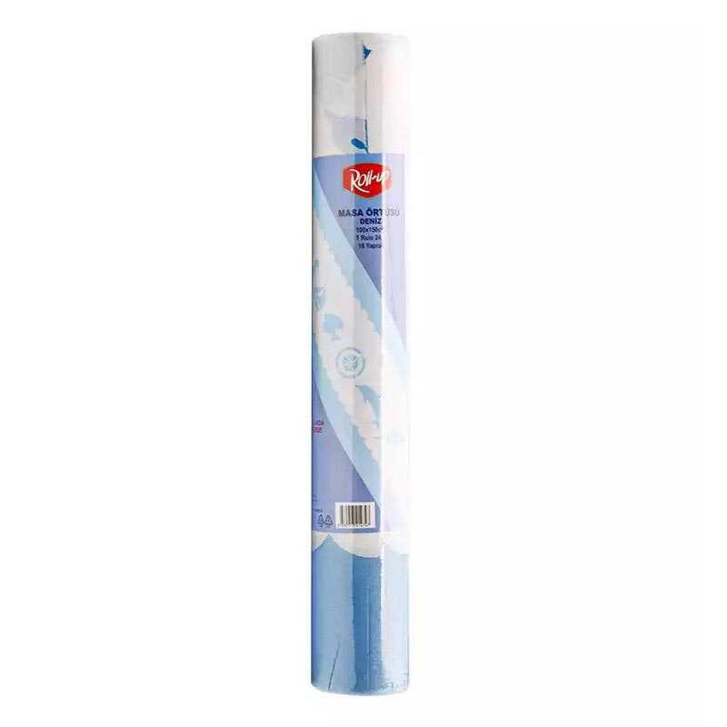 Roll-Up Masa Örtüsü Rulo 100 x 150 cm 16 Yaprak - Beyaz